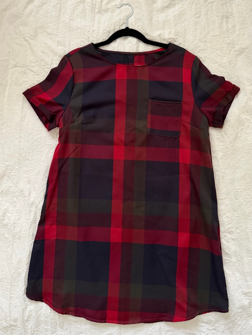 Preppy Plaid Short Dress